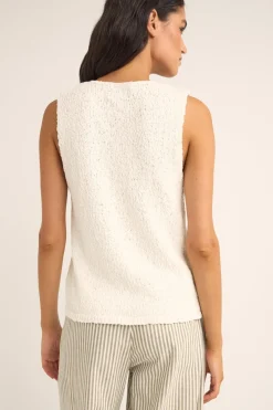 Rhythm Fashion Tops*Adele Longline Knit Vest White