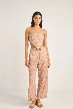 Rhythm Fashion Tops*Amelia Scarf Top Rose