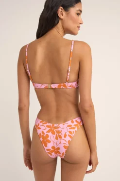 Rhythm Swim Tops*Bora Bora Floral Panelled Underwire Top Pink