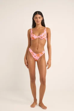 Rhythm Swim Tops*Bora Bora Floral Panelled Underwire Top Pink
