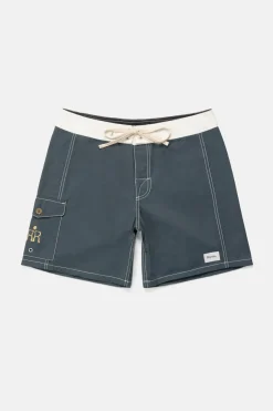 Rhythm Trunks*Breakers Block Trunk Stone Blue StoneBlue