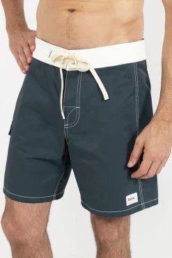 Rhythm Trunks*Breakers Block Trunk Stone Blue StoneBlue