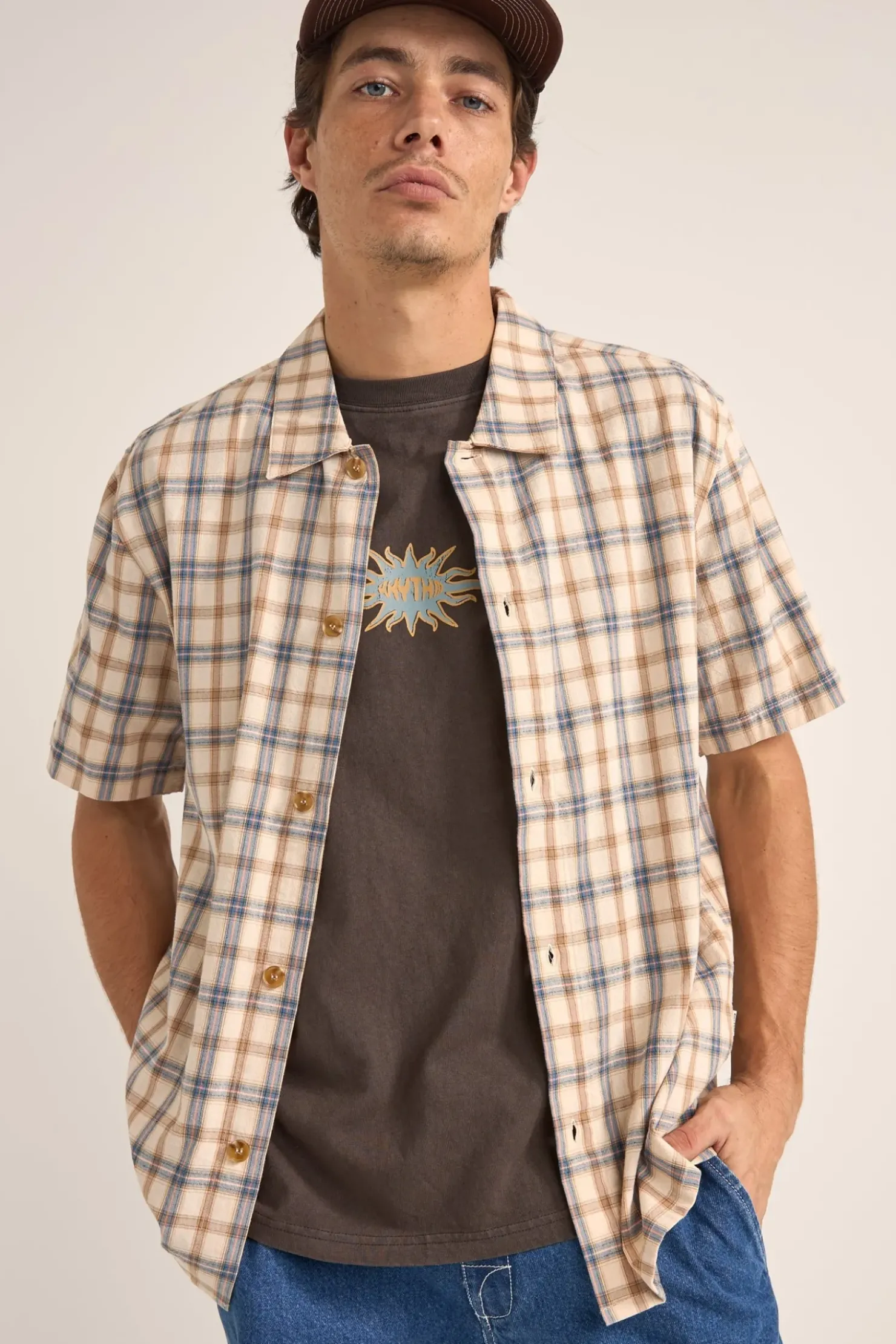 Rhythm Woven Shirts*Check SS Shirt