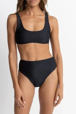 Rhythm Swim Tops*Classic Crop Top Black
