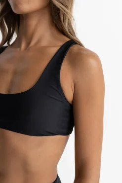 Rhythm Swim Tops*Classic Crop Top Black