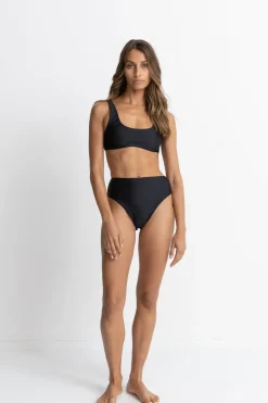 Rhythm Swim Tops*Classic Crop Top Black
