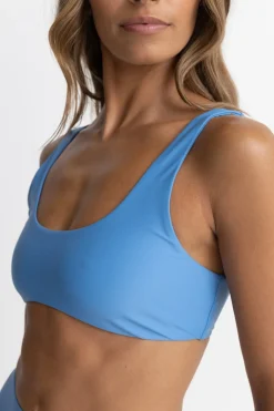 Rhythm Swim Tops*Classic Crop Top Blue