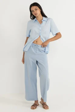 Rhythm Pants*Classic Drawstring Pant Blue