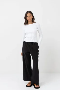 Rhythm Pants*Classic Drawstring Pant Black