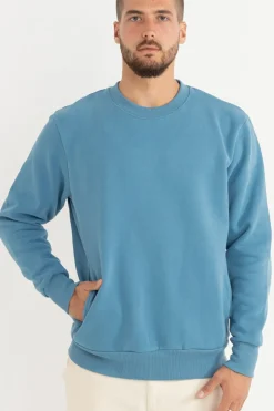 Rhythm Fleece*Classic Fleece Crew Mineral Blue MineralBlue