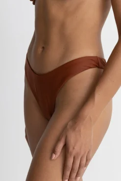 Rhythm Swim Bottoms*Classic Hi Cut Pant Rust