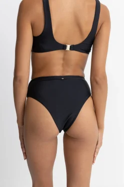 Rhythm Swim Bottoms*Classic Hi Waist Pant Black