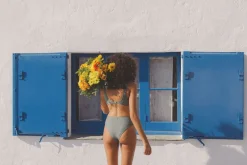 Rhythm Swim Bottoms*Classic Hi Waist Pant Olive