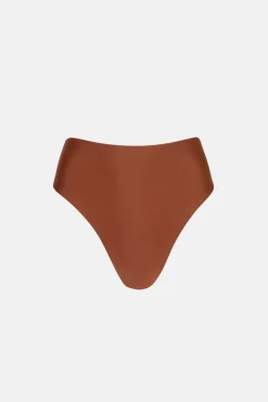 Rhythm Swim Bottoms*Classic Hi Waist Pant Rust