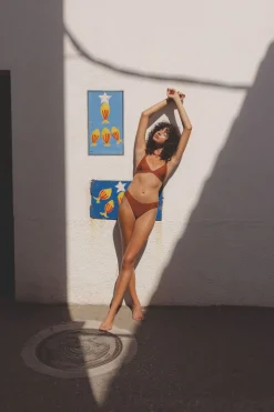 Rhythm Swim Bottoms*Classic Holiday Pant Rust