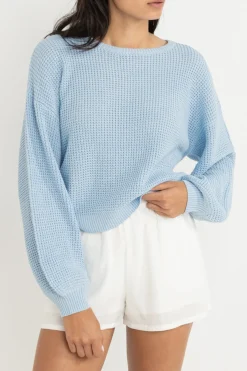 Rhythm Knits*Classic Knit Jumper Blue