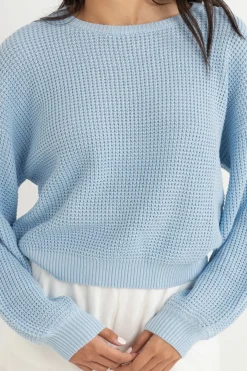 Rhythm Knits*Classic Knit Jumper Blue