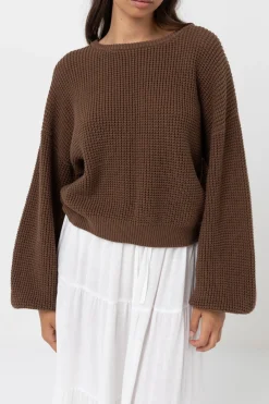 Rhythm Knits*Classic Knit Jumper Chocolate