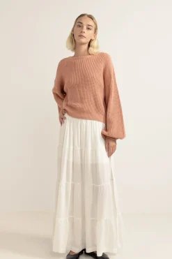 Rhythm Knits*Classic Knit Jumper Rose