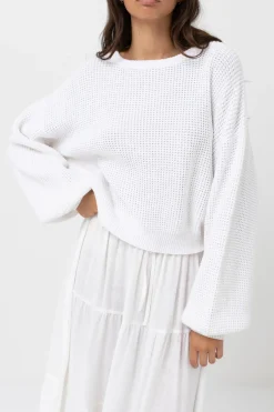 Rhythm Knits*Classic Knit Jumper White