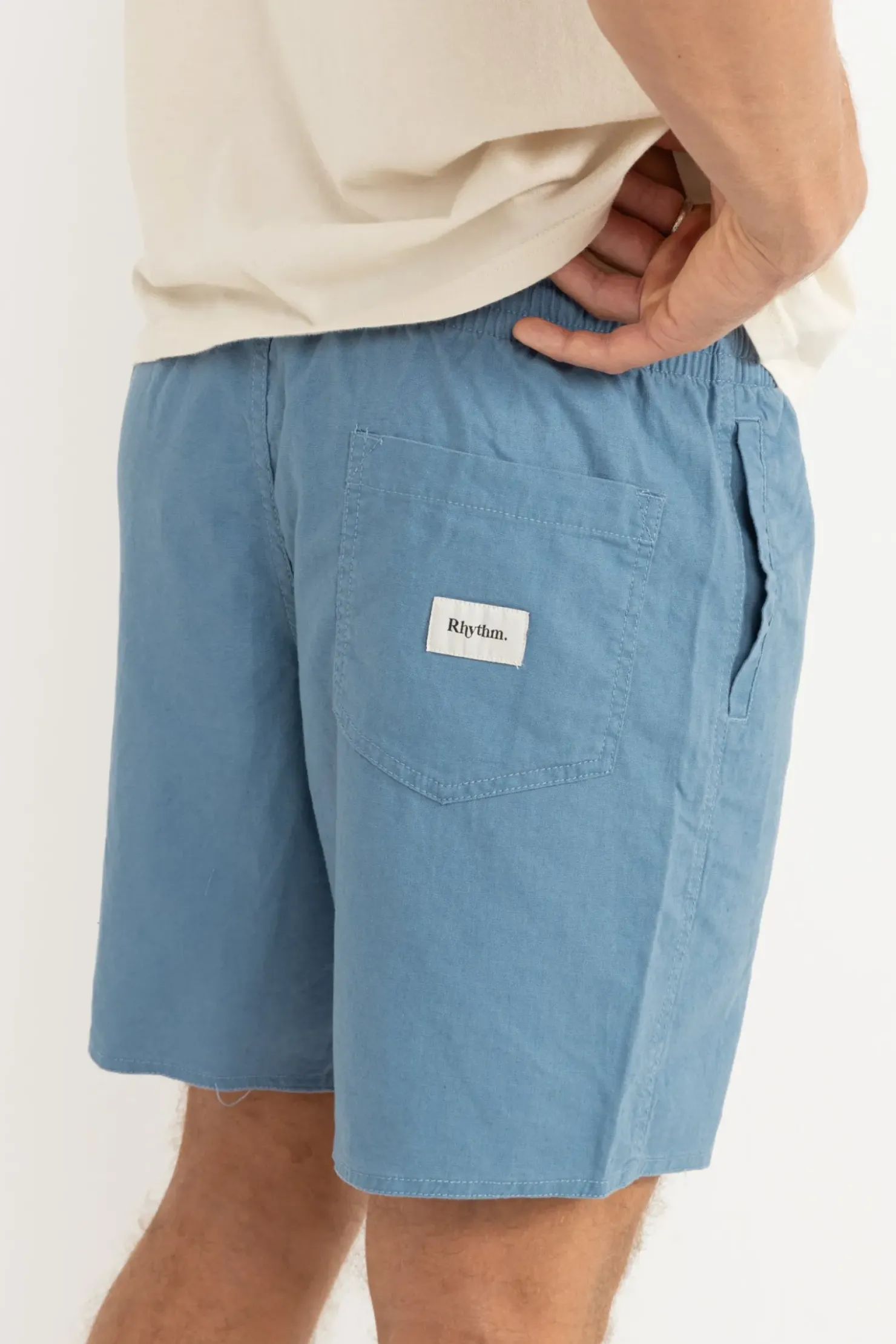 Rhythm Shorts*Classic Linen Jam Mineral Blue MineralBlue