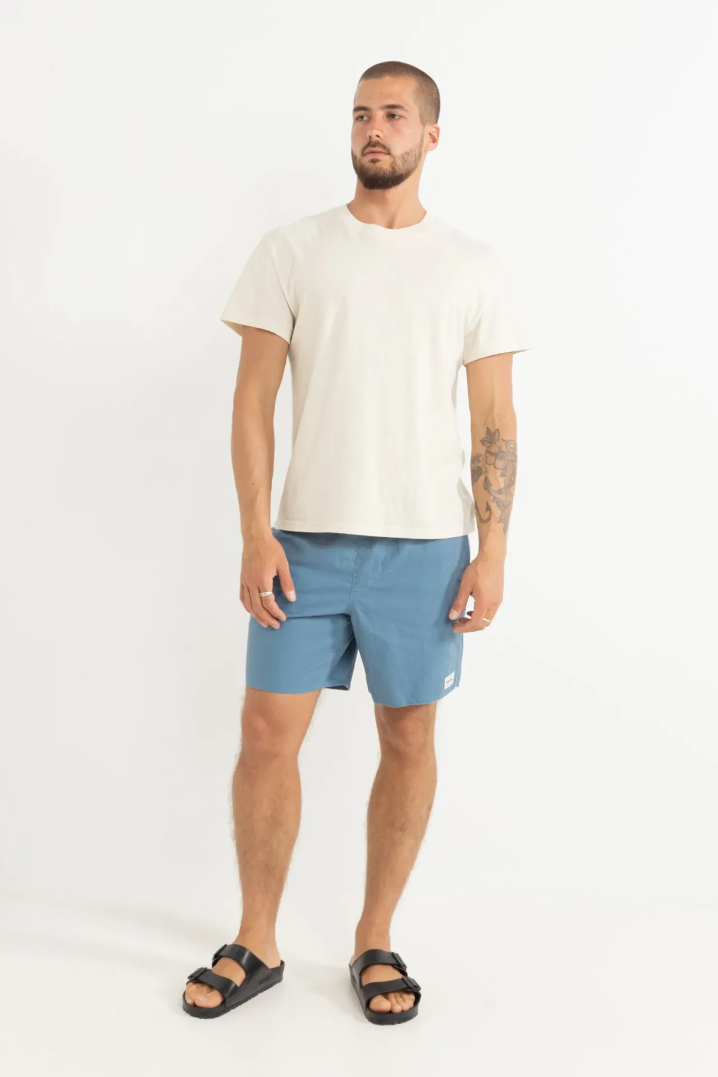 Rhythm Shorts*Classic Linen Jam Mineral Blue MineralBlue