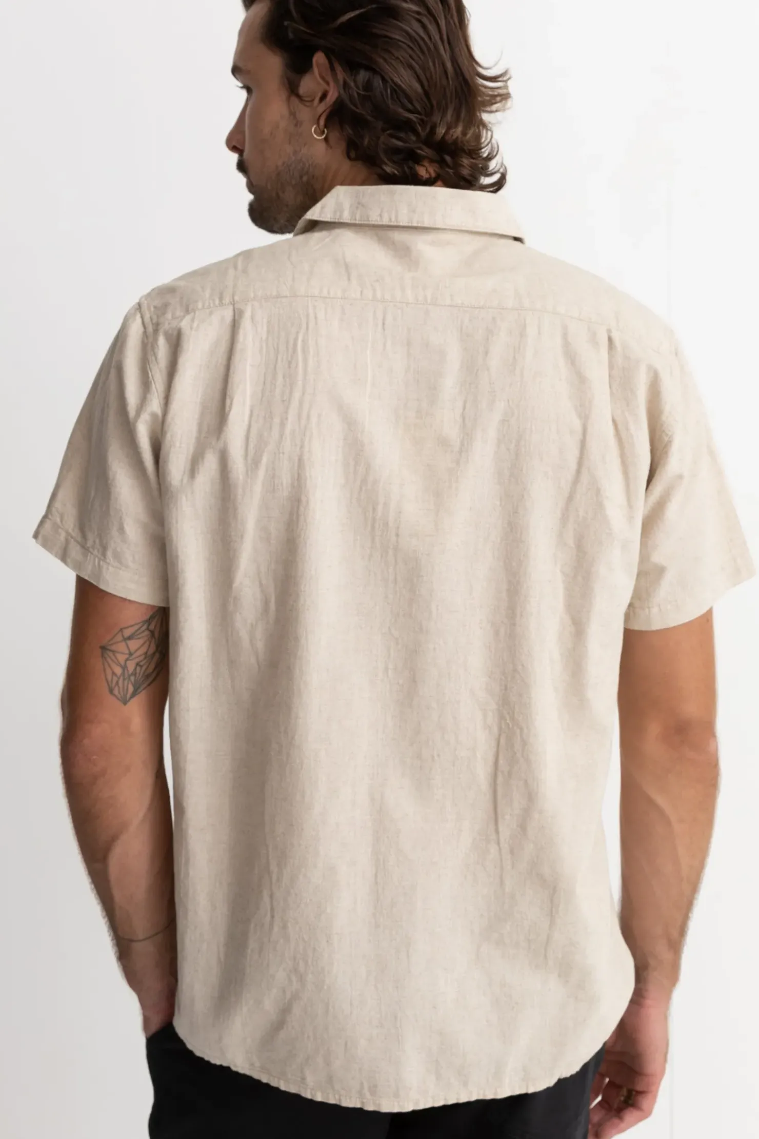 Rhythm Woven Shirts*Classic Linen Ss Shirt Sand