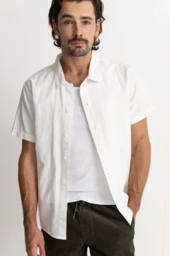 Rhythm Woven Shirts*Classic Linen Ss Shirt White