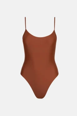 Rhythm One Piece Swim*Classic Minimal One Piece Rust