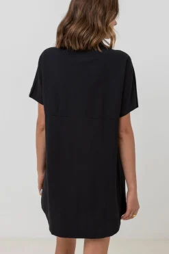 Rhythm Dresses*Classic Shirt Dress Black