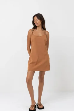 Rhythm Dresses*Classic Slip Dress Caramel