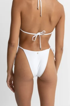 Rhythm Swim Bottoms*Classic Tie Side Hi Cut Pant White