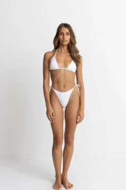 Rhythm Swim Bottoms*Classic Tie Side Hi Cut Pant White