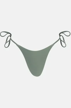 Rhythm Swim Bottoms*Classic Tie Side Hi Cut Pant Olive