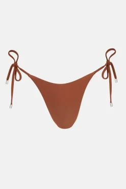 Rhythm Swim Bottoms*Classic Tie Side Hi Cut Pant Rust