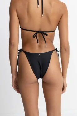 Rhythm Swim Bottoms*Classic Tie Side Hi Cut Pant Black