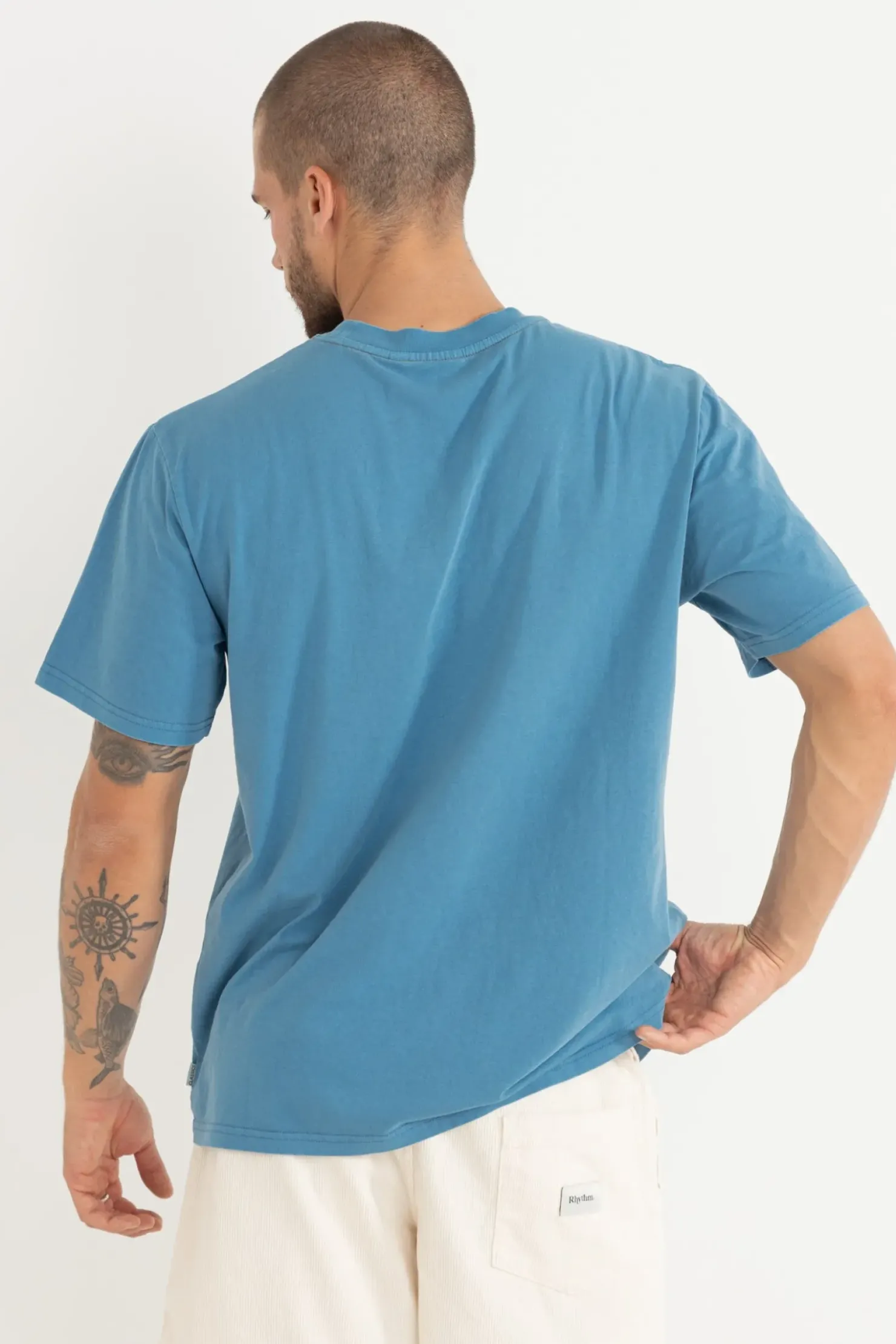 Rhythm T-shirts*Classic Vintage Tee Mineral Blue MineralBlue