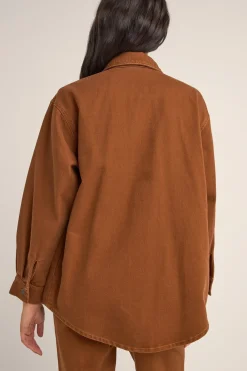 Rhythm Jackets*Claude Drill Shacket Cinnamon