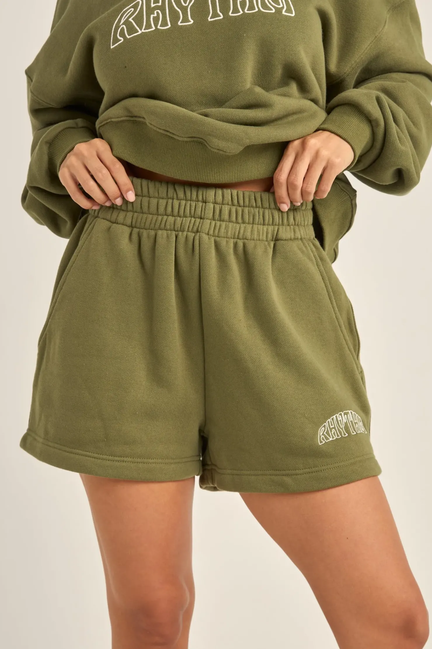 Rhythm Shorts*College Fleece Short Olive