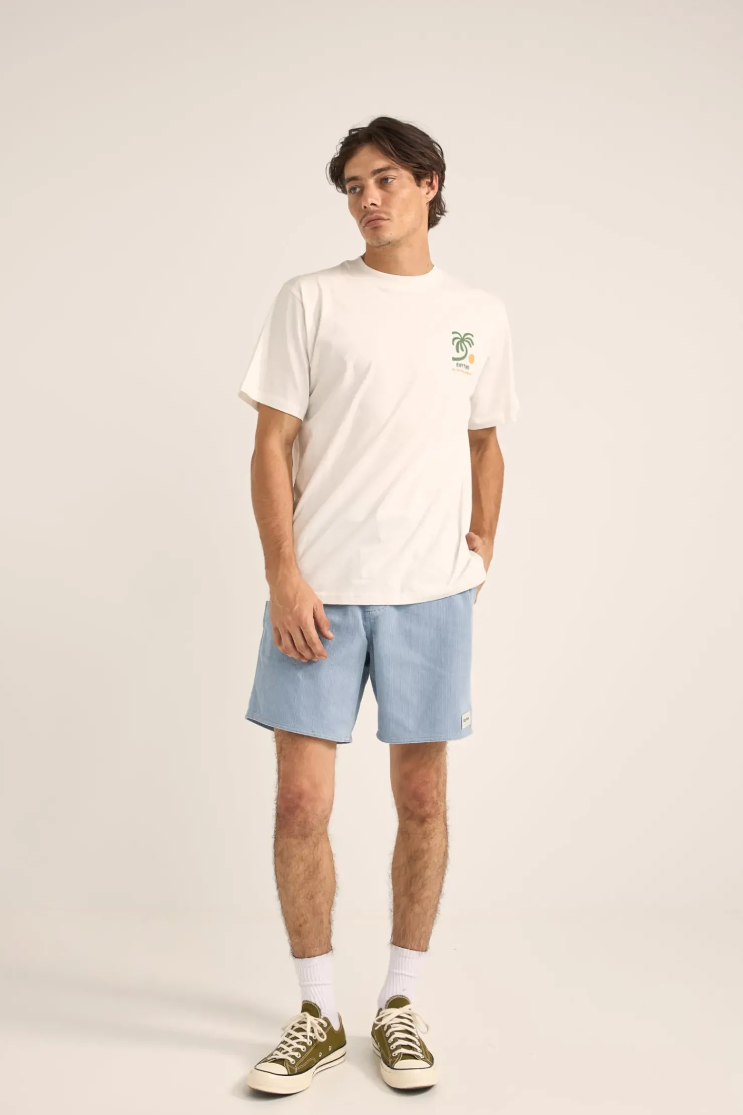 Rhythm Shorts*Cord Jam Sky