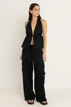 Rhythm Pants*Cove Cargo Pant Black