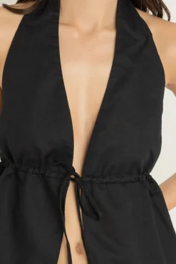 Rhythm Fashion Tops*Cove Halter Top Black