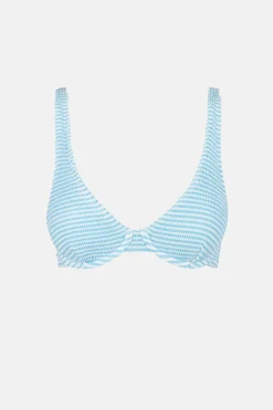 Rhythm Swim Tops*Cove Stripe Underwire Top Blue