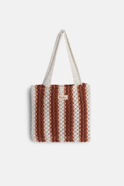Rhythm Tote Bags|Sun & Shade*Crochet Tote Bag Natural