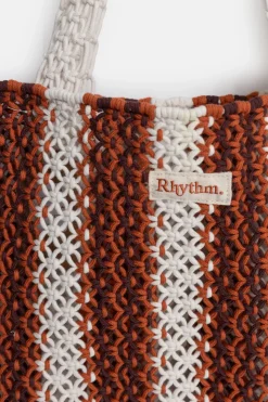 Rhythm Tote Bags|Sun & Shade*Crochet Tote Bag Natural