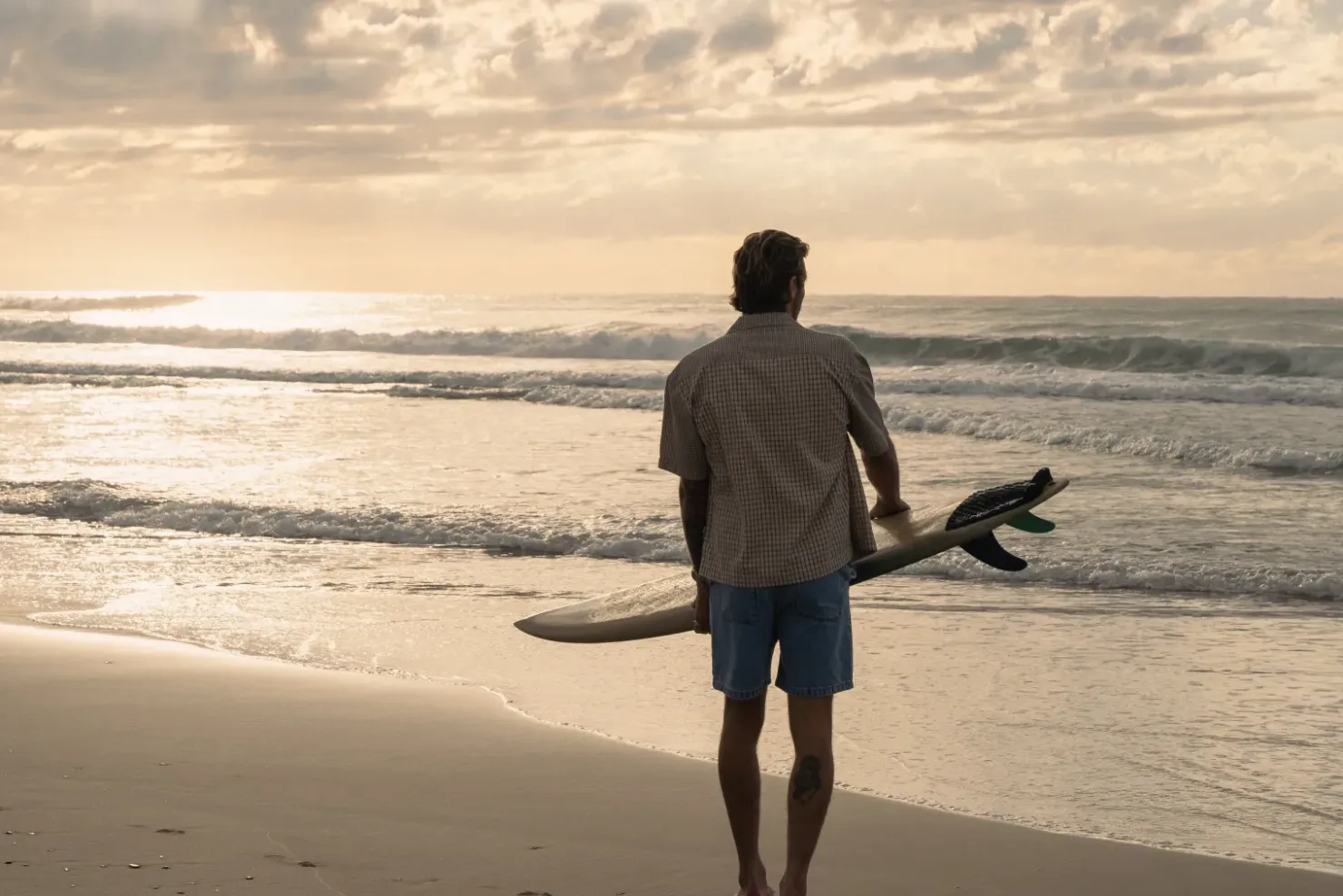Rhythm Woven Shirts*Cross Relaxed Ss Shirt Natural Mixed Check