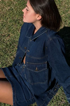 Rhythm Jackets*Demi Oversized Denim Jacket Indigo