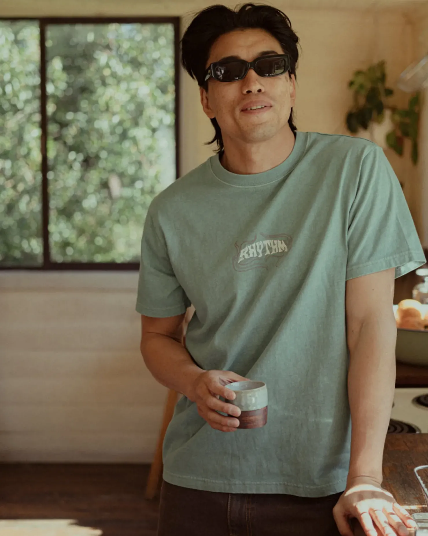 Rhythm T-shirts*Dos Soles Vintage Ss T-Shirt Green