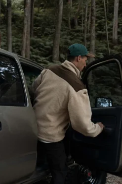 Rhythm Fleece*Dune Half Zip Pullover Tobacco