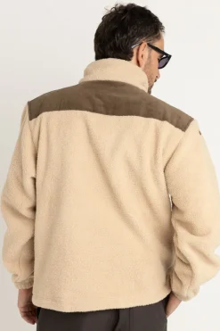 Rhythm Fleece*Dune Half Zip Pullover Tobacco